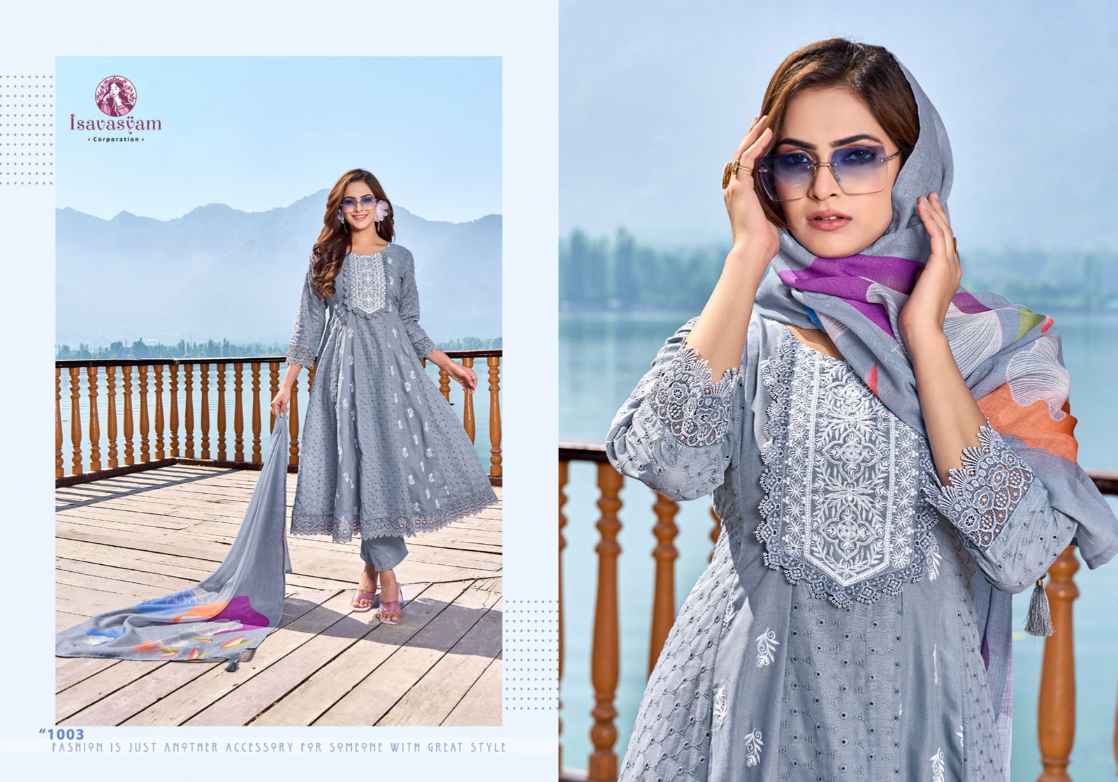 Isavasyam Anarkali Long Kurti With Bottom Dupatta Wholesale Clothing Suppliers In India
